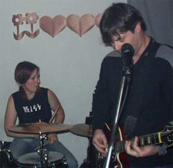 Dan Boyer and unknown girl at the drums